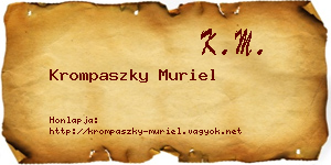 Krompaszky Muriel névjegykártya